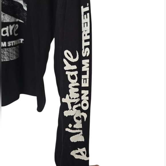 NWOT Nightmare On Elm St Black Graphic Long Sleeve Shirt Size 2xl - Picture 2 of 5